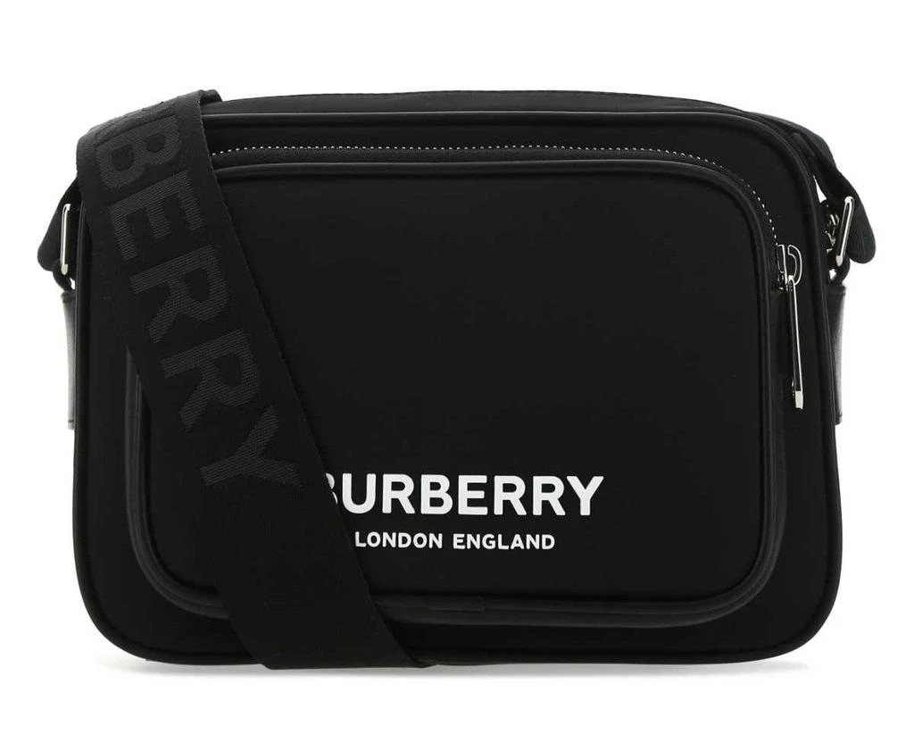 商品Burberry|Burberry Logo Printed Zip-Up Crossbody Bag,价格¥4656,第1张图片