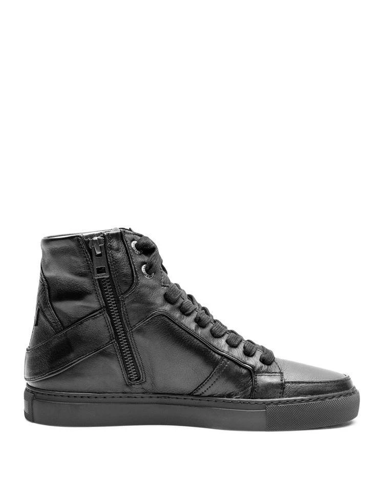 商品Zadig&Voltaire|Women's Zv1747 High Flash Leather Sneakers,价格¥2229,第2张图片详细描述