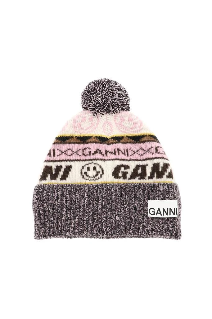 商品Ganni|Ganni graphic beanie,价格¥492,第1张图片