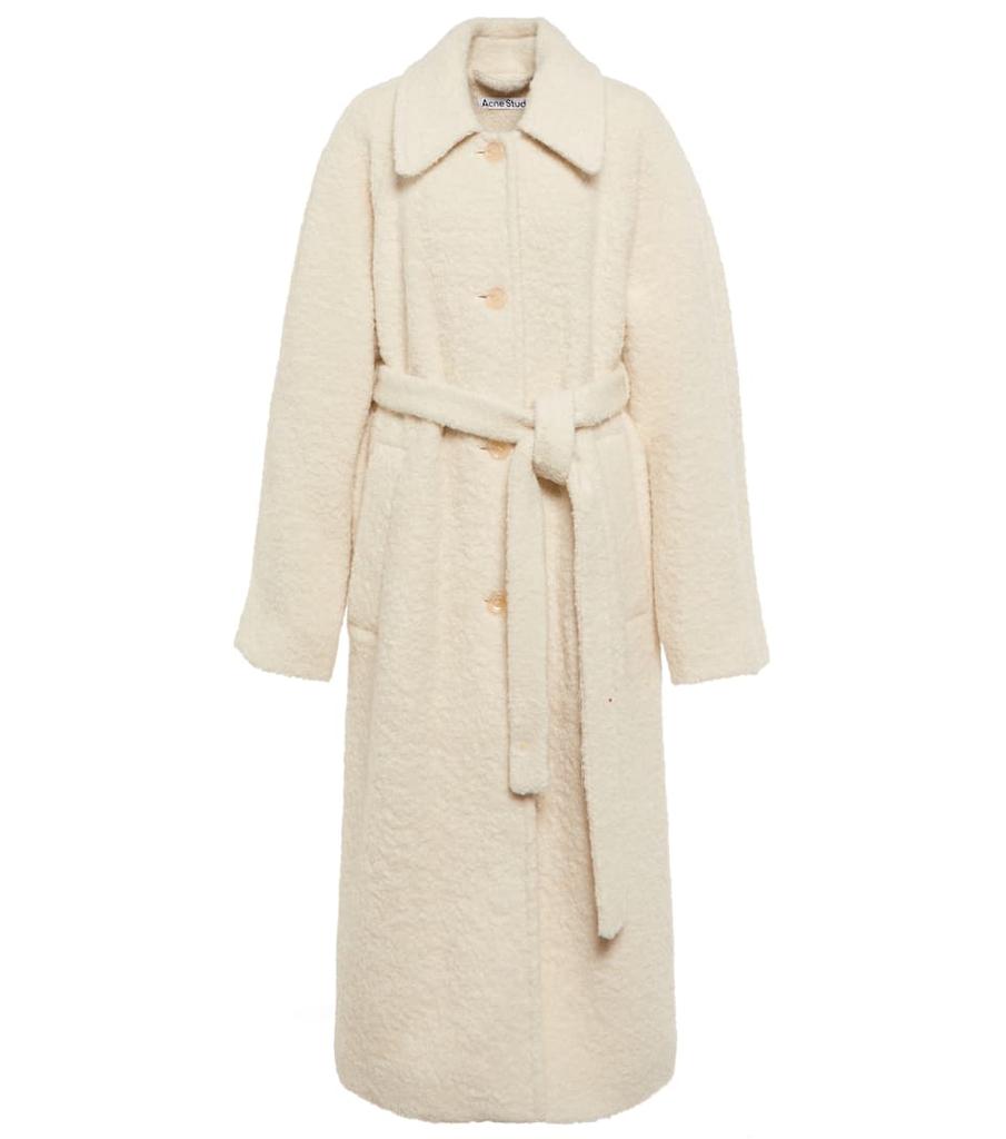 Acne Studios]Alpaca wool-blend belted coat 46% 羊驼毛, 43% 羊毛