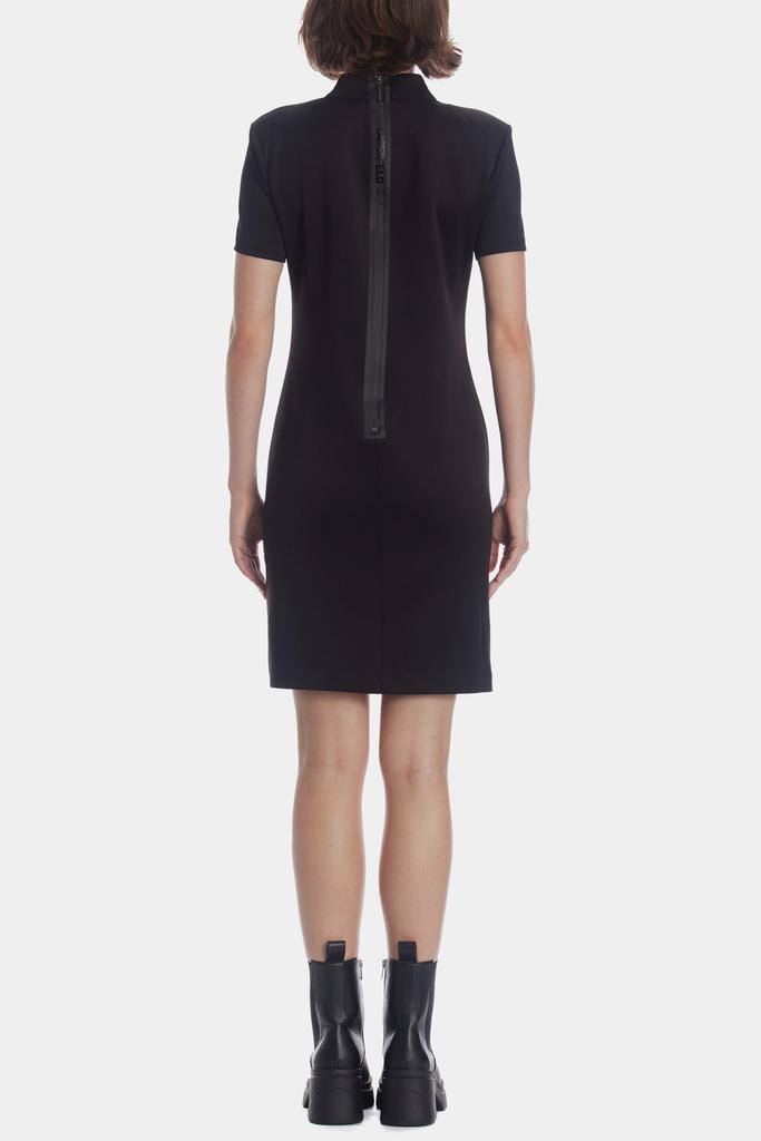 商品Karl Lagerfeld Paris|Short Sleeve Mock Neck Dress,价格¥284,第4张图片详细描述