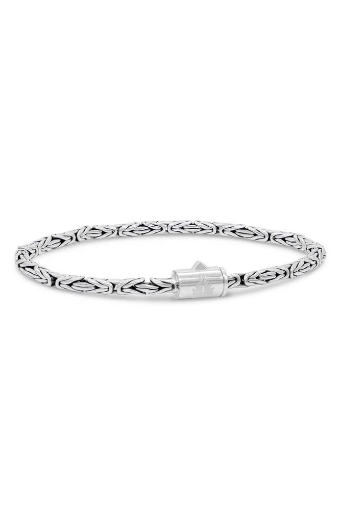 商品DEVATA|Sterling Silver 3mm Byzantine Chain Bracelet,价格¥450,第2张图片详细描述