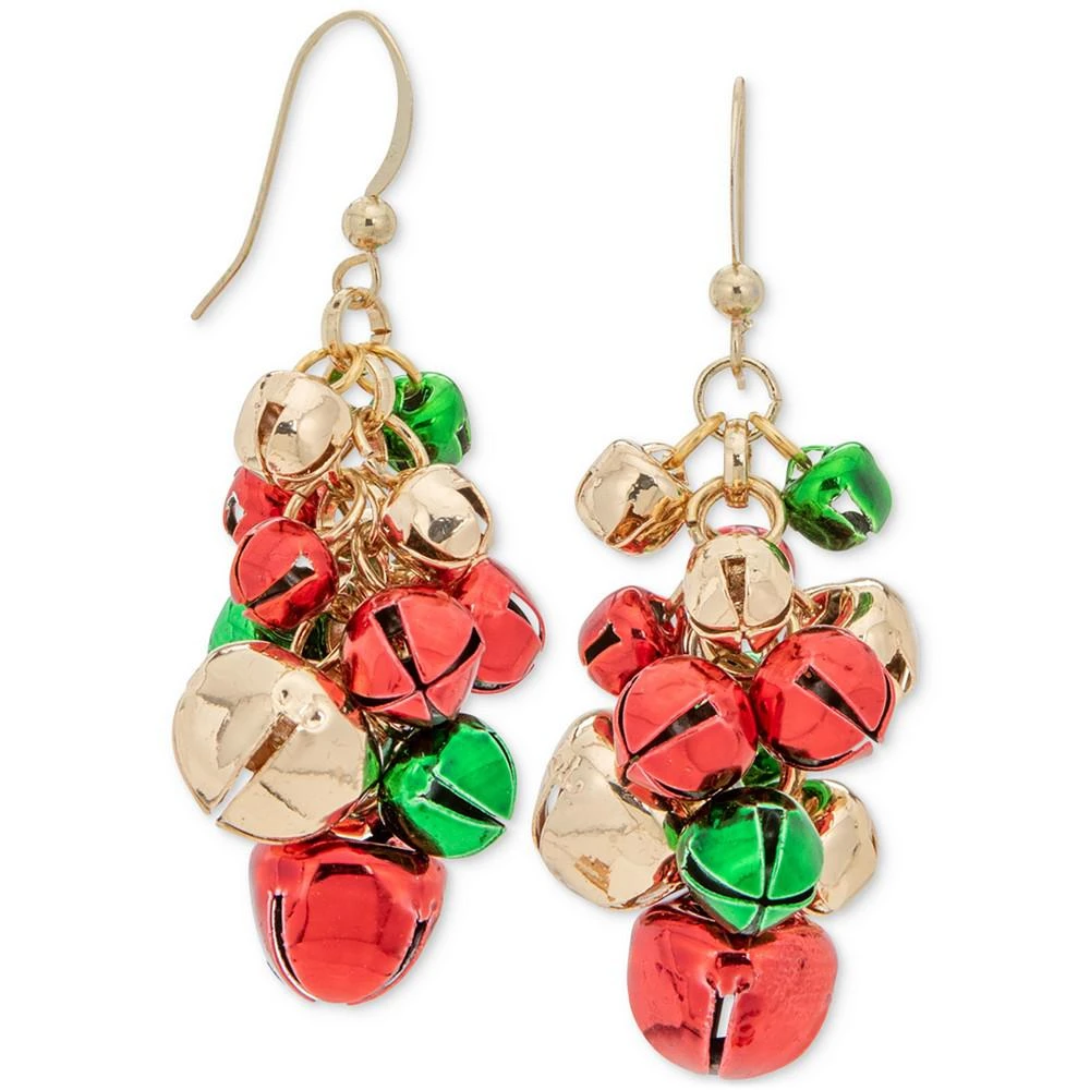 商品Charter Club|Tri-Tone Jingle Bell Shaky Drop Earrings, Created for Macy's,价格¥44,第3张图片详细描述