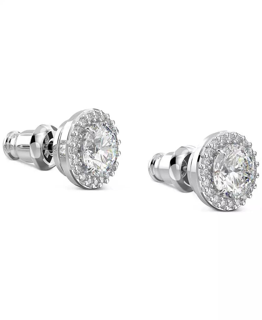商品Swarovski|Silver-Tone Constella Pavé Button Earrings,价格¥883,第3张图片详细描述