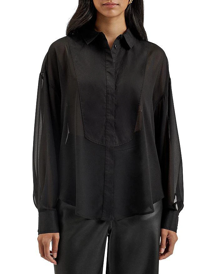 商品Ted Baker London|Lechosa Chiffon Oversized Shirt,价格¥1827,第1张图片