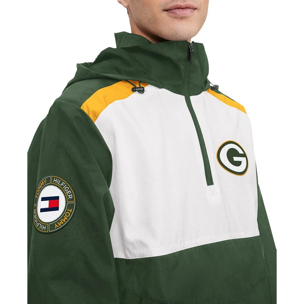 商品Tommy Hilfiger|Men's Green, White Green Bay Packers Carter Half-Zip Hooded Top,价格¥1104,第3张图片详细描述