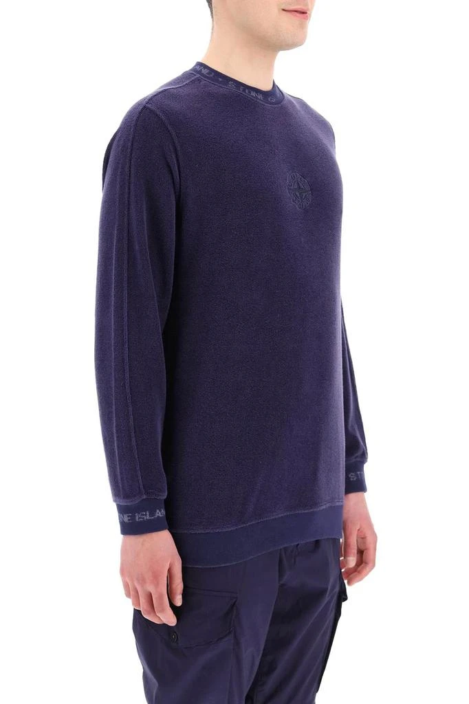 商品Stone Island|TERRY SWEATSHIRT IN ORGANIC COTTON,价格¥1405,第3张图片详细描述