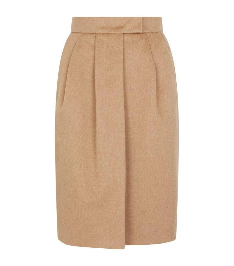 商品Max Mara|Camel Hair Pleated Skirt,价格¥3440,第1张图片