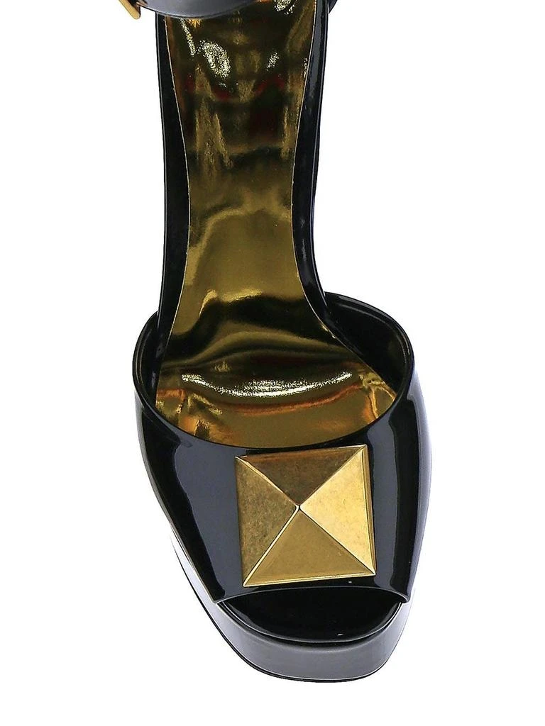 商品Valentino|Black Wedge Sandals,价格¥6059,第4张图片详细描述