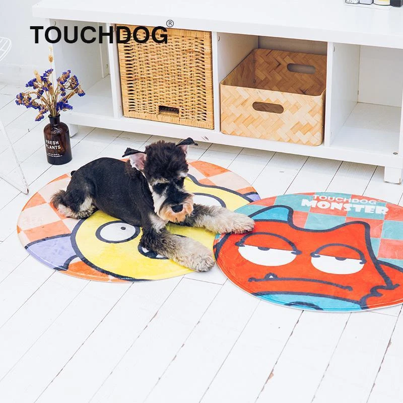 商品Touchdog|Cartoon Up-for-Crabs Monster Rounded Cat and Dog Mat,价格¥181,第3张图片详细描述