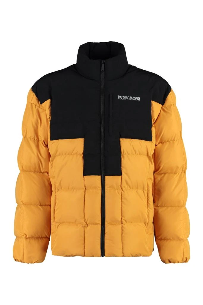 商品Marcelo Burlon|Logo Cross Block Puffer Jacket,价格¥3121,第1张图片