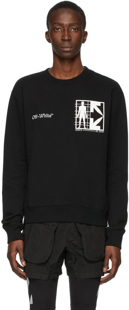 商品Off-White|Black Half Arrows Man Sweatshirt,价格¥2548,第1张图片