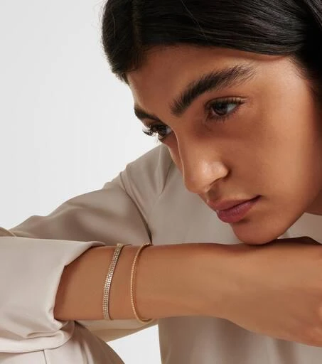 商品Shay Jewelry|Single Row 18kt yellow gold bracelet with diamonds,价格¥25072,第3张图片详细描述