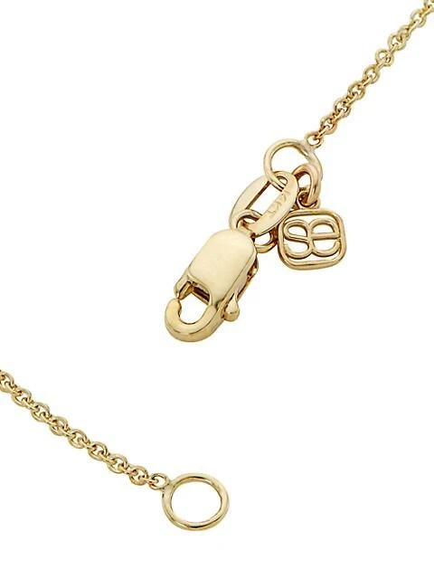 商品Sydney Evan|14K Yellow Gold & Emerald "Love" Pendant Necklace,价格¥14949,第3张图片详细描述