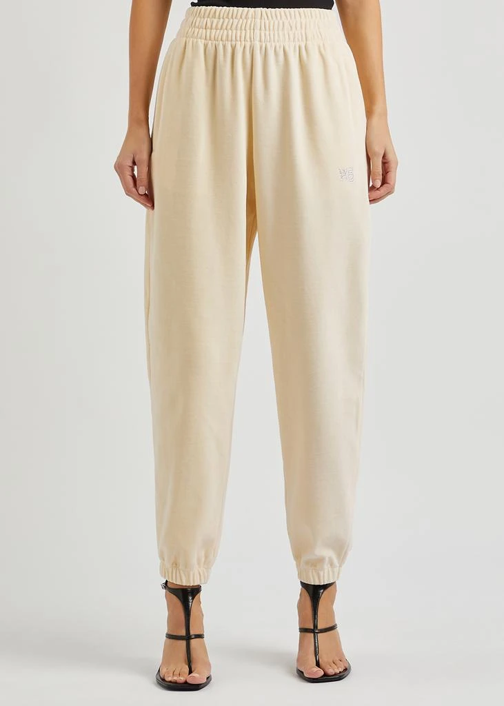 商品Alexander Wang|Cream logo velour sweatpants,价格¥887,第2张图片详细描述