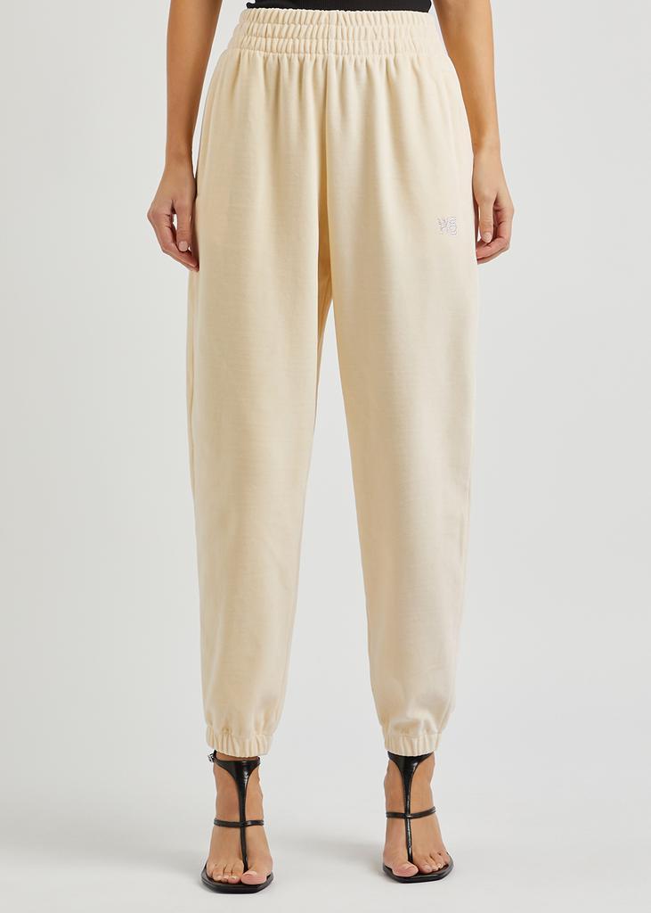 商品Alexander Wang|Cream logo velour sweatpants,价格¥3169,第4张图片详细描述