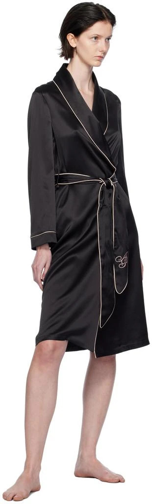 商品L'Agent by Agent Provocateur|Black Classic PJ Robe,价格¥1523,第4张图片详细描述