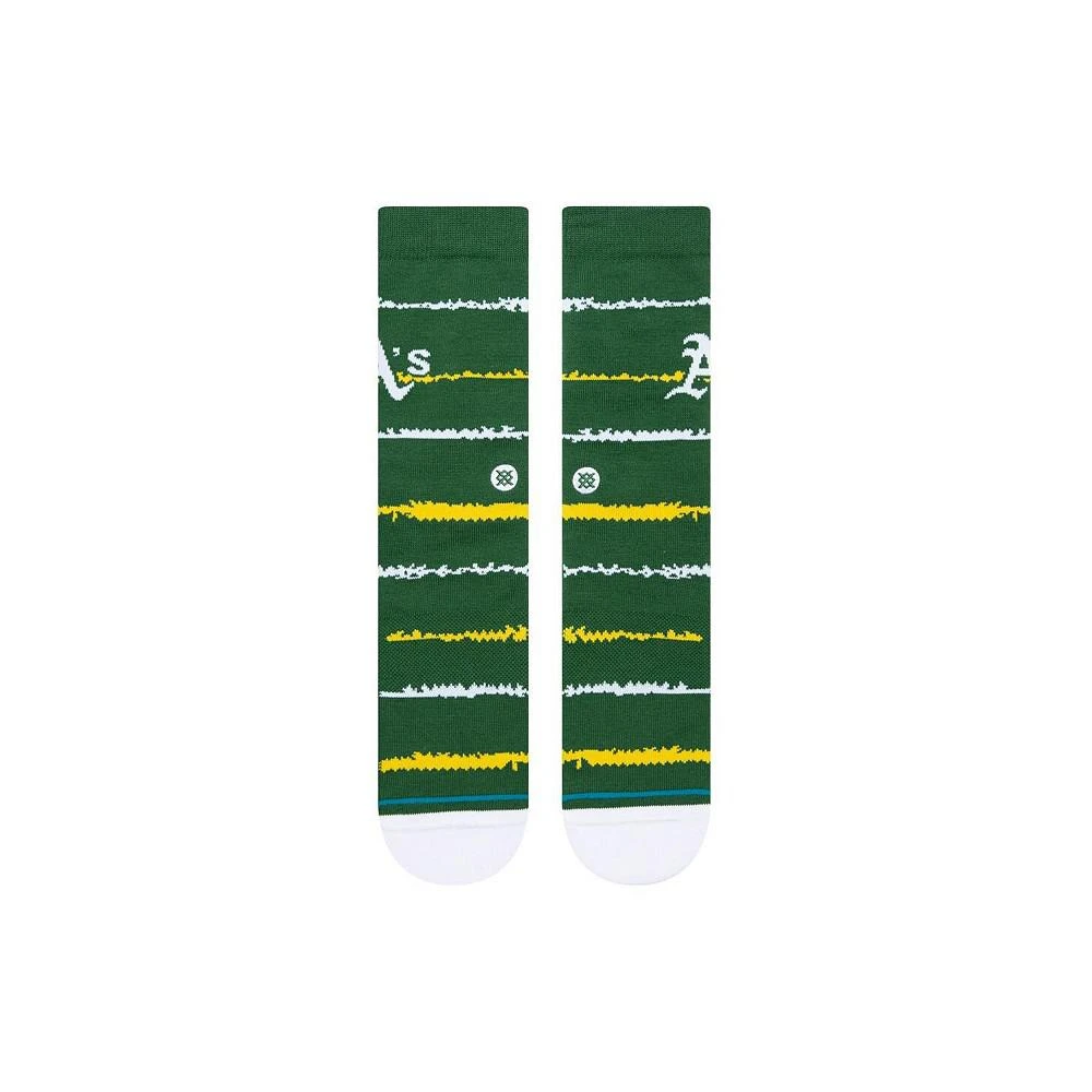 商品Stance|Men's Oakland Athletics Chalk Crew Socks,价格¥128,第2张图片详细描述