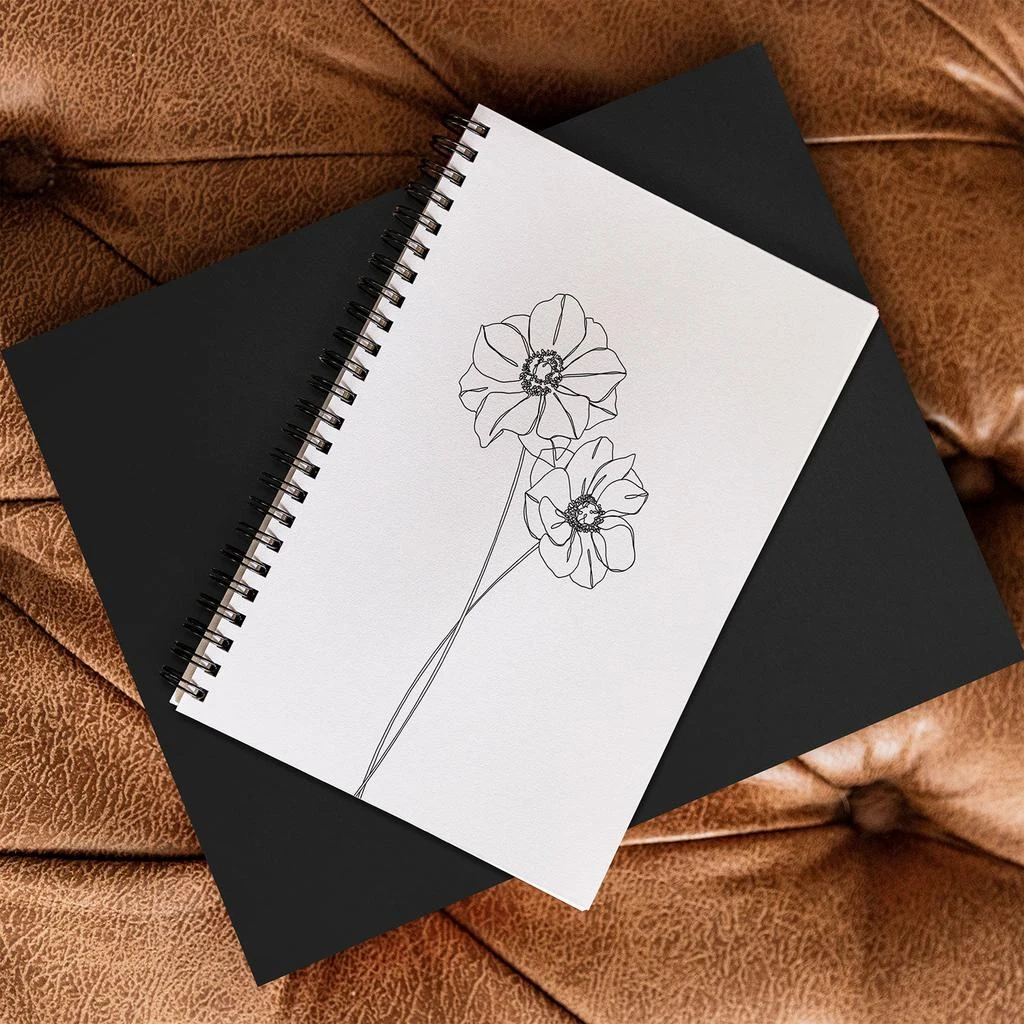 商品DENY Designs|The Colour Study Anemones By The Colour Study Notebook Spiral,价格¥169,第4张图片详细描述