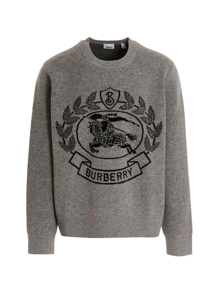 商品Burberry|Burberry Logo Intarsia Knitted Crewneck Jumper,价格¥4881-¥5078,第1张图片