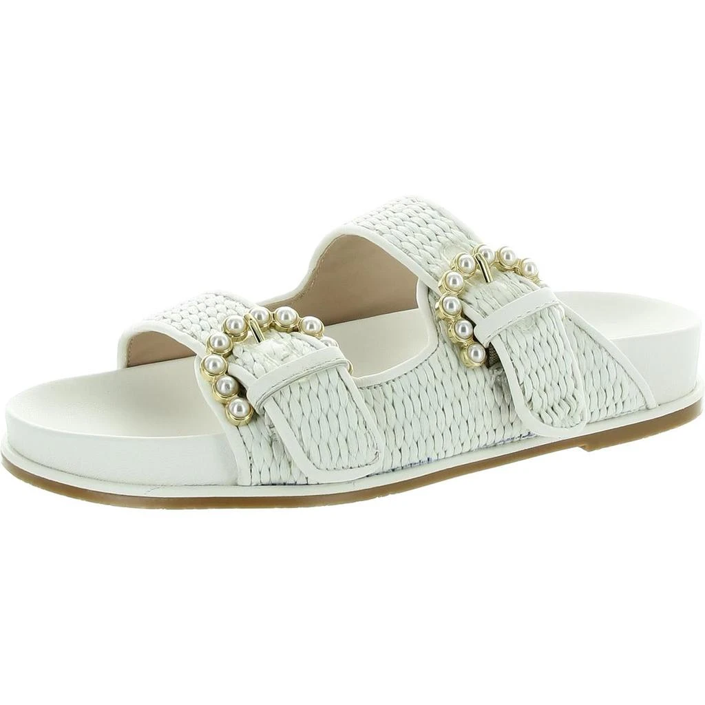 商品Stuart Weitzman|Stuart Weitzman Womens Piper Buckle Woven Slide Sandals,价格¥957,第1张图片
