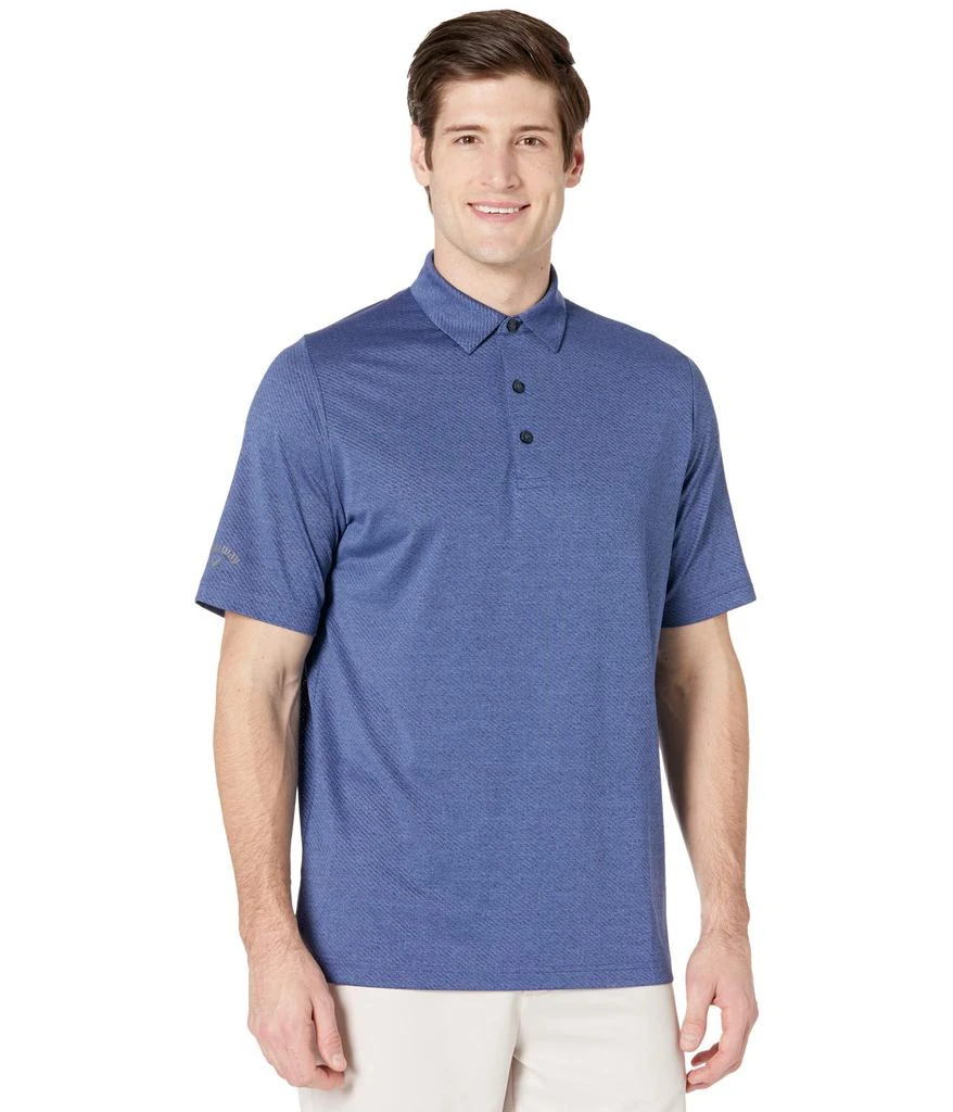 商品Callaway|Ventilated Heather Jacquard Polo,价格¥406,第1张图片