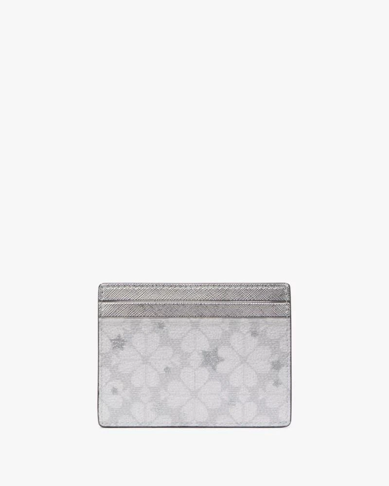 商品Kate Spade|Spade Flower Star Toss Small Slim Card Holder,价格¥207,第3张图片详细描述