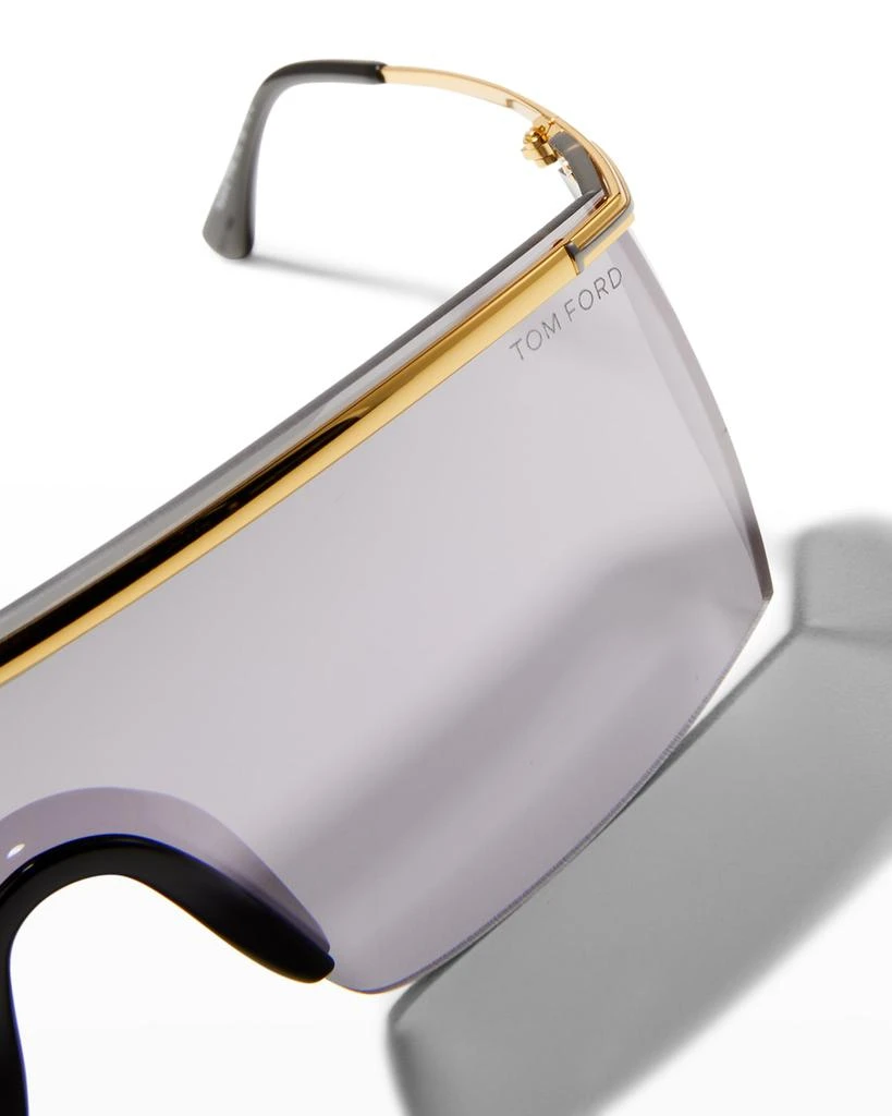 商品Tom Ford|Pavlos Metal Shield Sunglasses ,价格¥4167,第5张图片详细描述
