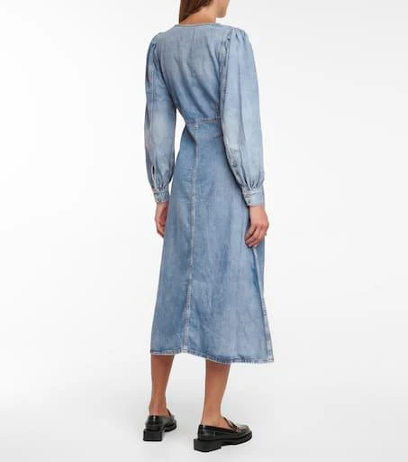 商品Ganni|Denim midi dress,价格¥2311,第3张图片详细描述