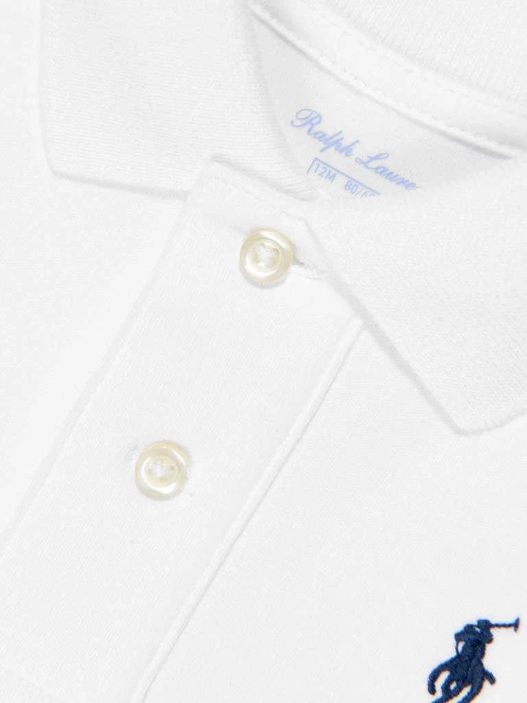 商品Ralph Lauren|Ralph Lauren Baby Boys Logo Polo Shirt in White,价格¥469,第3张图片详细描述