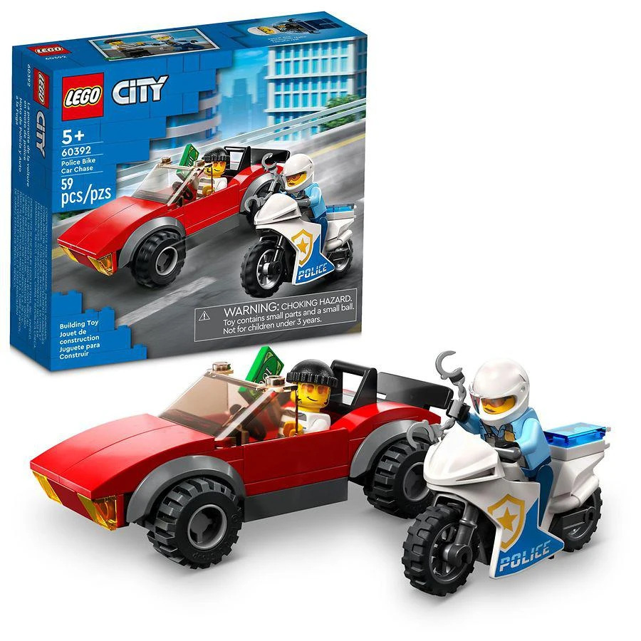 商品Lego City|Police Bike Car Chase 60392,价格¥74,第1张图片