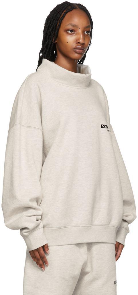 商品Essentials|Off-White Mock Neck Sweatshirt,价格¥602,第4张图片详细描述