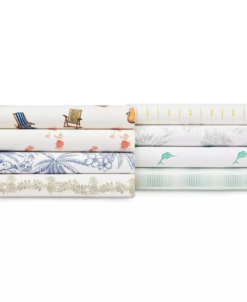 商品Tommy Bahama|Tommy Bahama Beach Chairs Cotton Percale 4 Piece Sheet Set, King,价格¥1111,第3张图片详细描述
