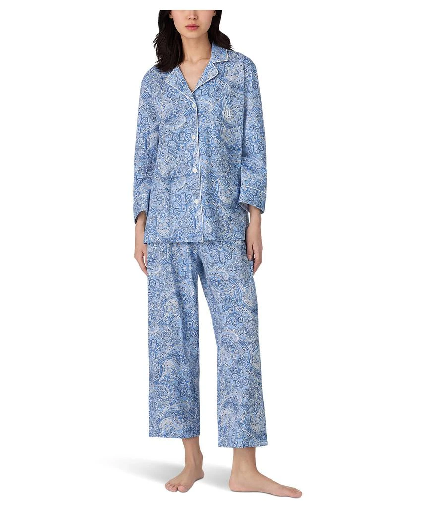 商品Ralph Lauren|Essentials Bingham Knits Capri PJ Set,价格¥586,第1张图片
