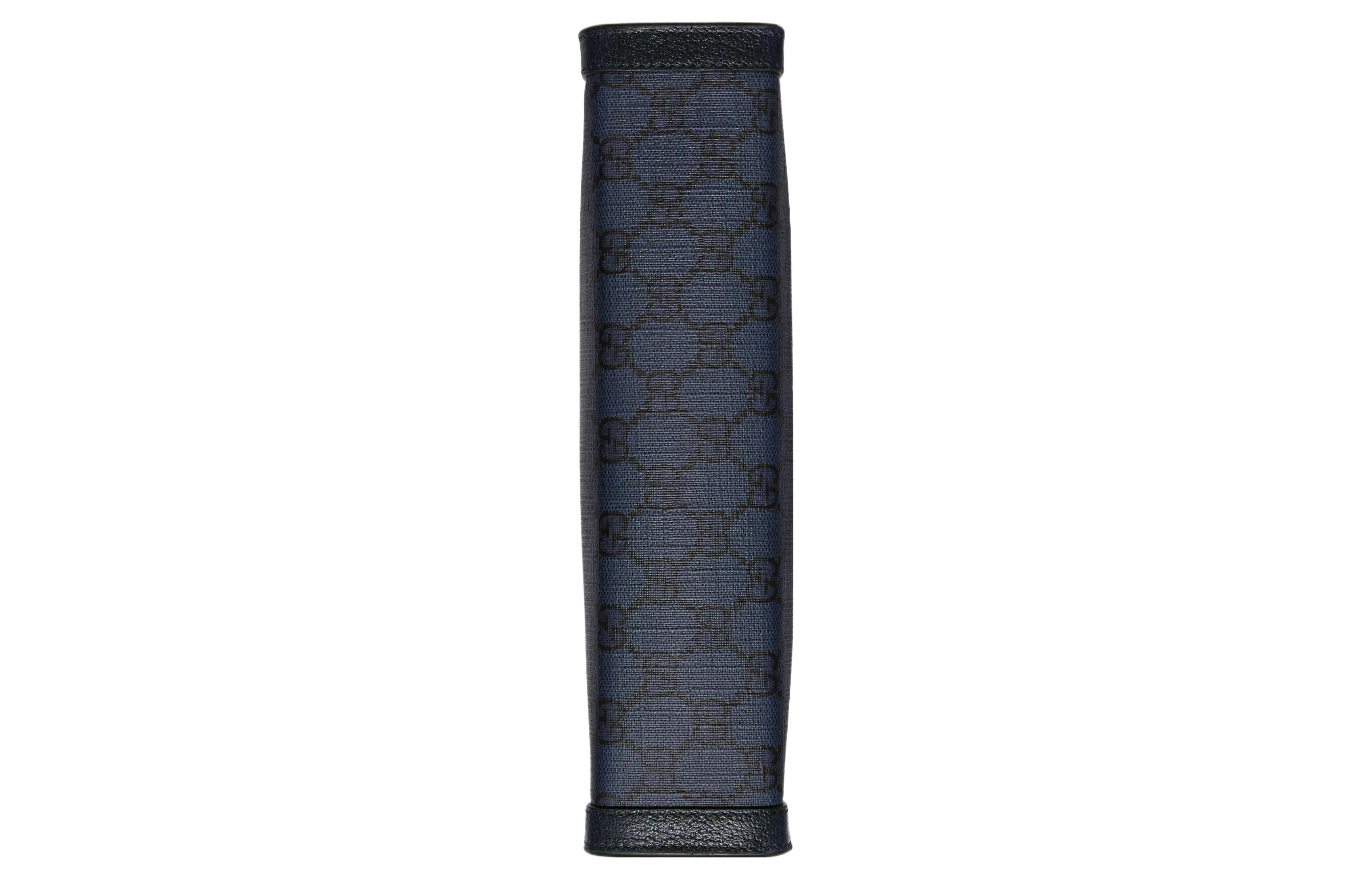 商品[国内直发] Gucci|古驰 Ophidia 钯色五金配件老花Logo双G 帆布拼皮革 帆布包手拿包 常规 男款 蓝色/深蓝色,价格¥8108,第8张图片详细描述
