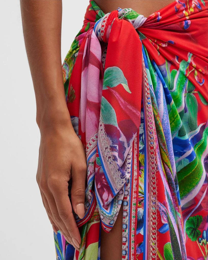 商品Camilla|Birds Of A Feather Long Sarong Coverup,价格¥978,第5张图片详细描述