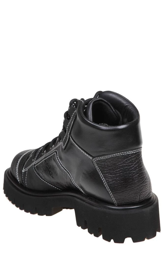 商品Moschino|Moschino Brick Lace-Up Ankle Boots,价格¥3725,第2张图片详细描述