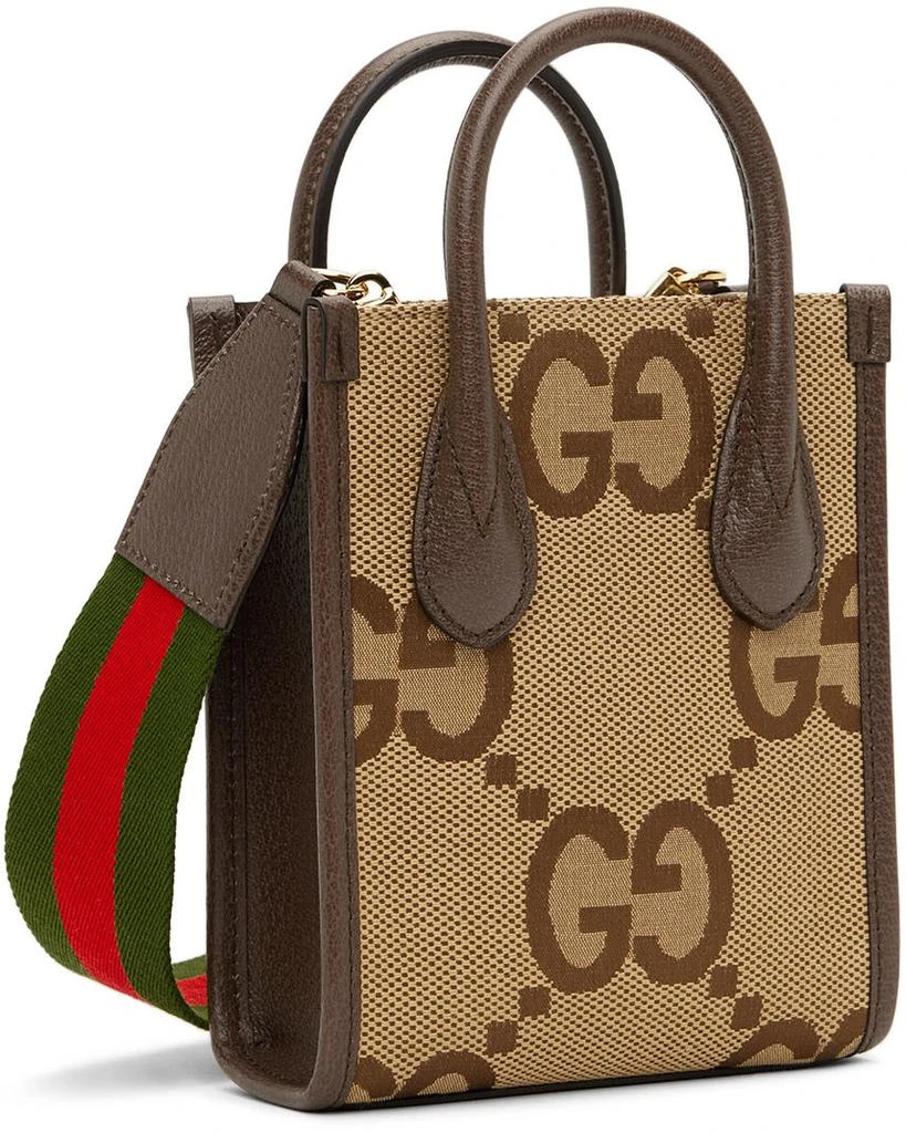 商品Gucci|驼色迷你 Jumbo GG 托特包,价格¥12772,第3张图片详细描述