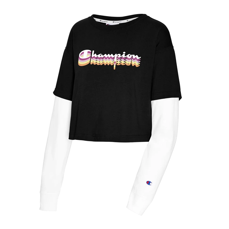 商品CHAMPION|Champion 女士黑色卫衣 W5749G-550781-001,价格¥191,第1张图片