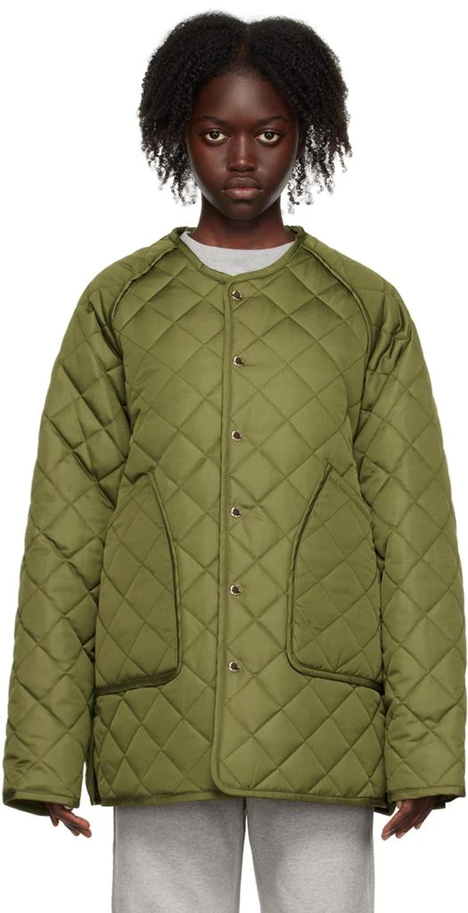 商品TRUNK PROJECT|SSENSE Exclusive Khaki Quilted Jacket,价格¥721,第1张图片