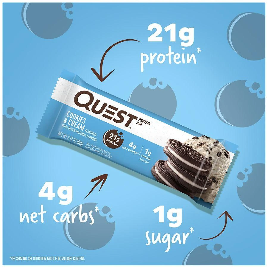 商品QuestBar|Protein Bar Cookies & Cream,价格¥20,第2张图片详细描述