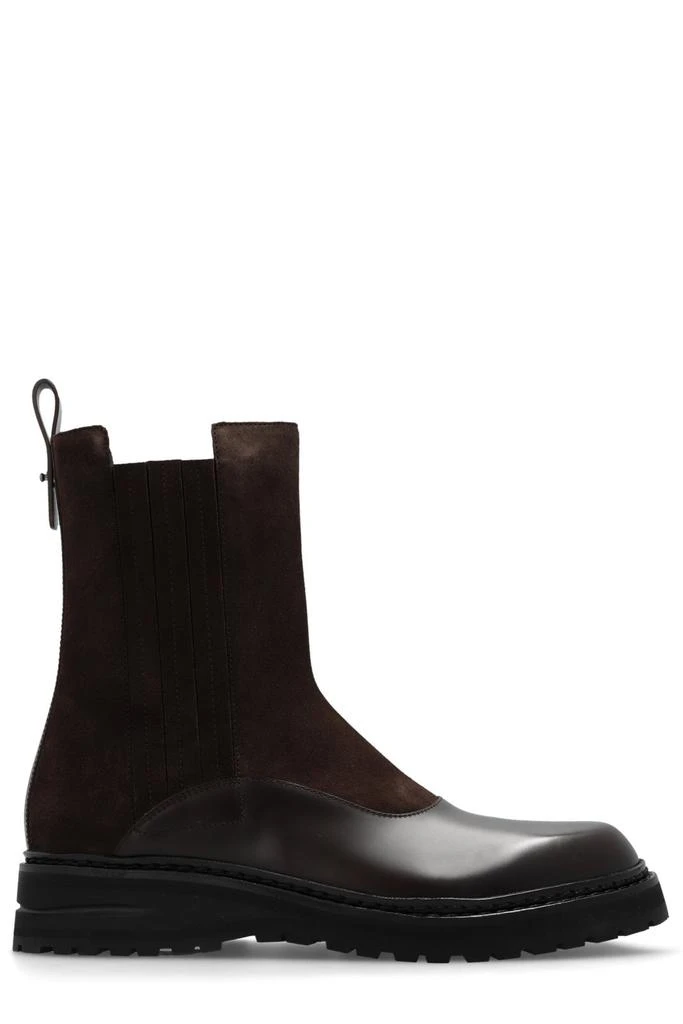 商品Giorgio Armani|Giorgio Armani Round Toe Ankle Boots,价格¥6613,第1张图片
