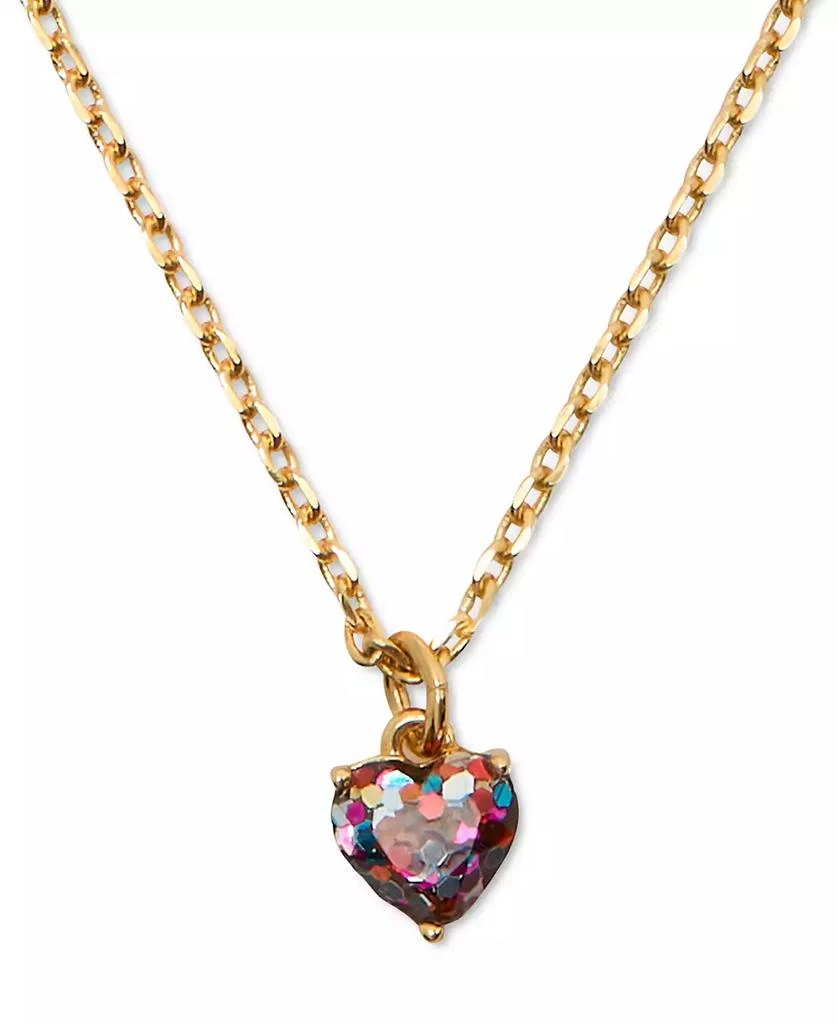 商品Kate Spade|Gold-Tone Stone Heart Pendant Necklace, 16" + 3" extender,价格¥275,第1张图片