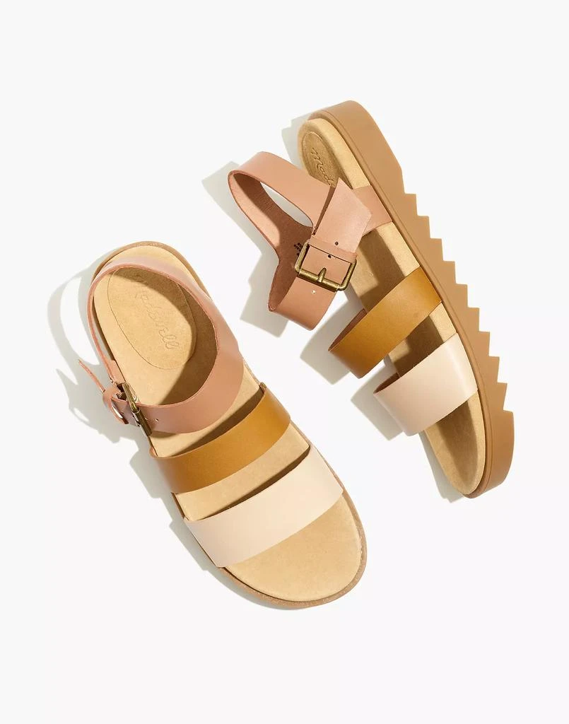 商品Madewell|The Addie Sandal in Colorblock,价格¥476,第1张图片