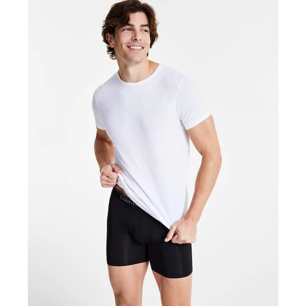 商品Calvin Klein|Men's 5-Pk. Cotton Classics Crew Neck Undershirts, Created for Macy's,价格¥521,第3张图片详细描述