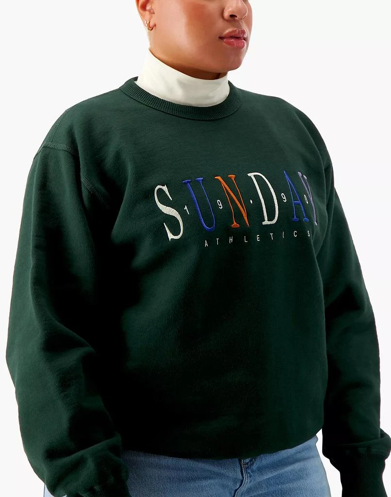 商品Madewell|Good for Sunday Heritage Oversized Crewneck,价格¥750,第2张图片详细描述