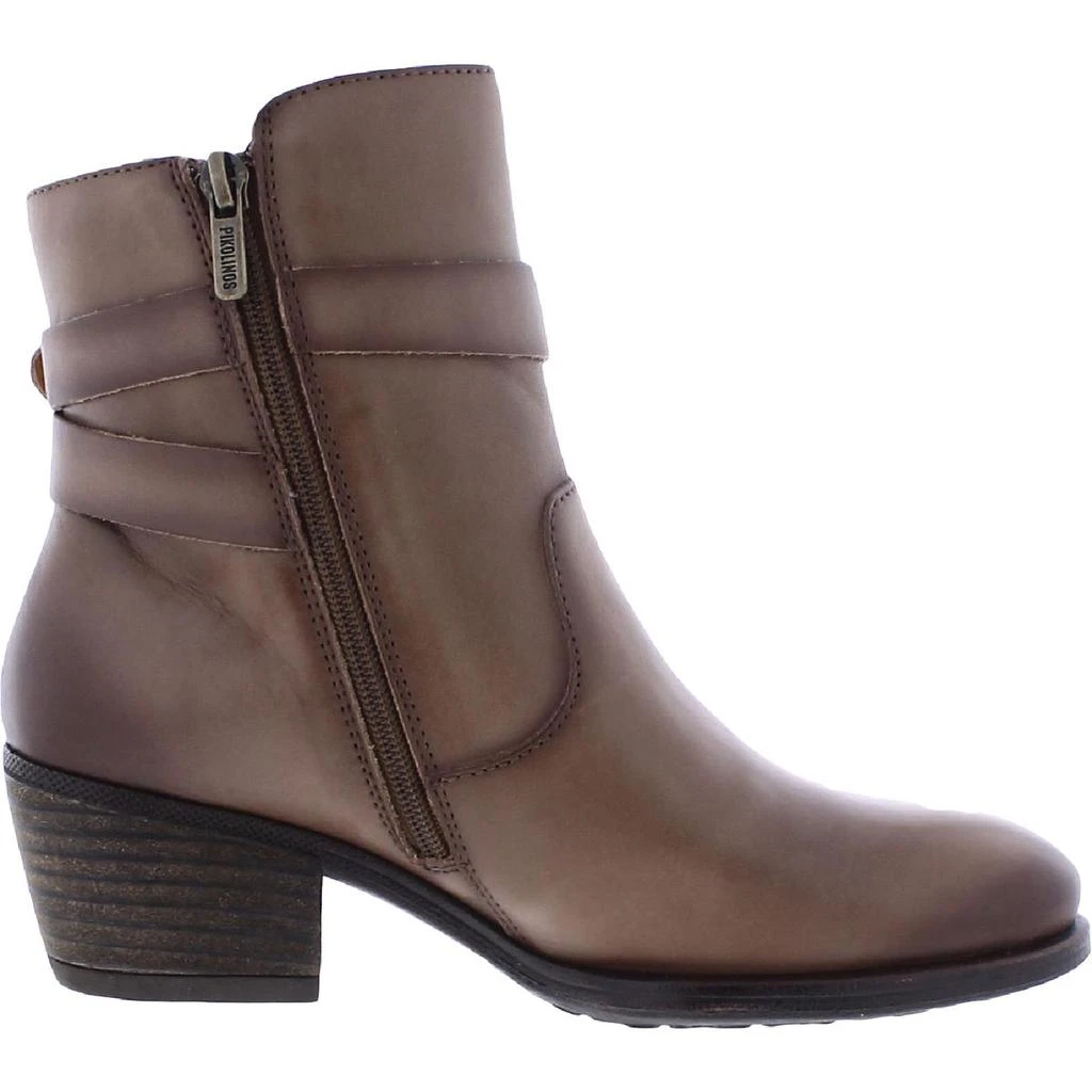 商品Pikolinos|Pikolinos Womens Baqueira Leather Stacked Heel Ankle Boots,价格¥668,第2张图片详细描述