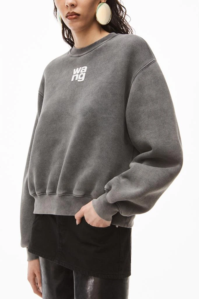 商品Alexander Wang|PUFF LOGO CREW SWEATSHIRT IN TERRY,价格¥1377,第4张图片详细描述