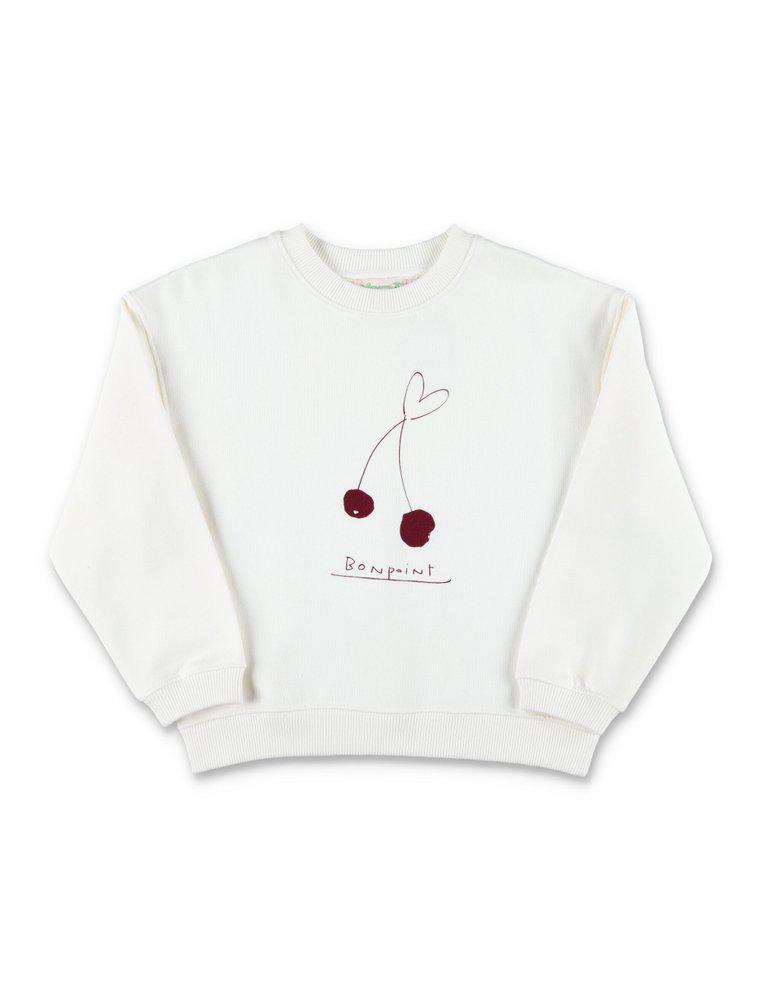 Bonpoint Logo Printed Crewneck Sweatshirt商品第1张图片规格展示