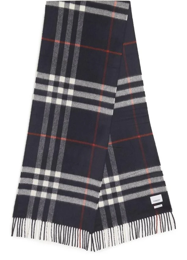 商品Burberry|经典格纹山羊绒围巾,价格¥4760,第4张图片详细描述